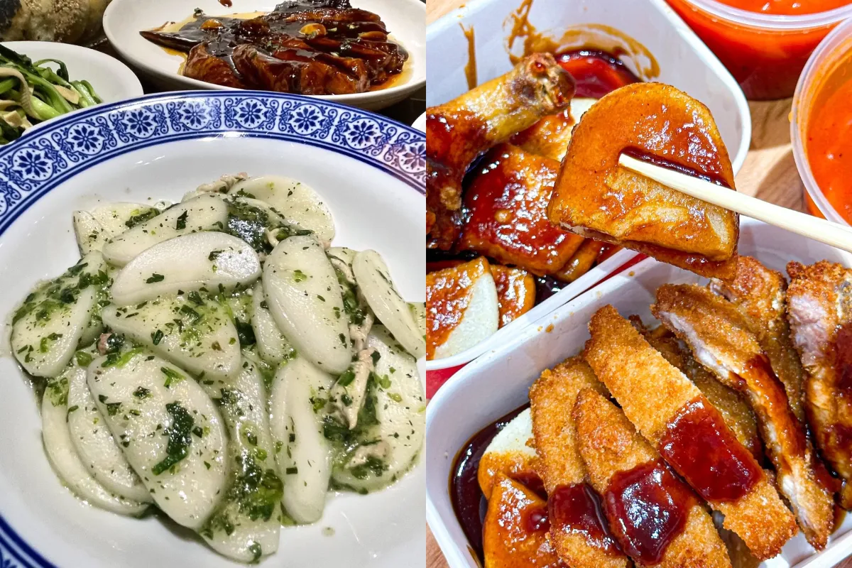 Bánh gạo chiên ẩm thực Miếu Thành Hoàng