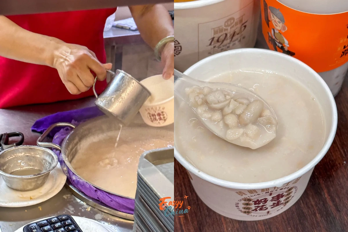 Ăn súp đậu phộng khi du lịch Hạ Môn