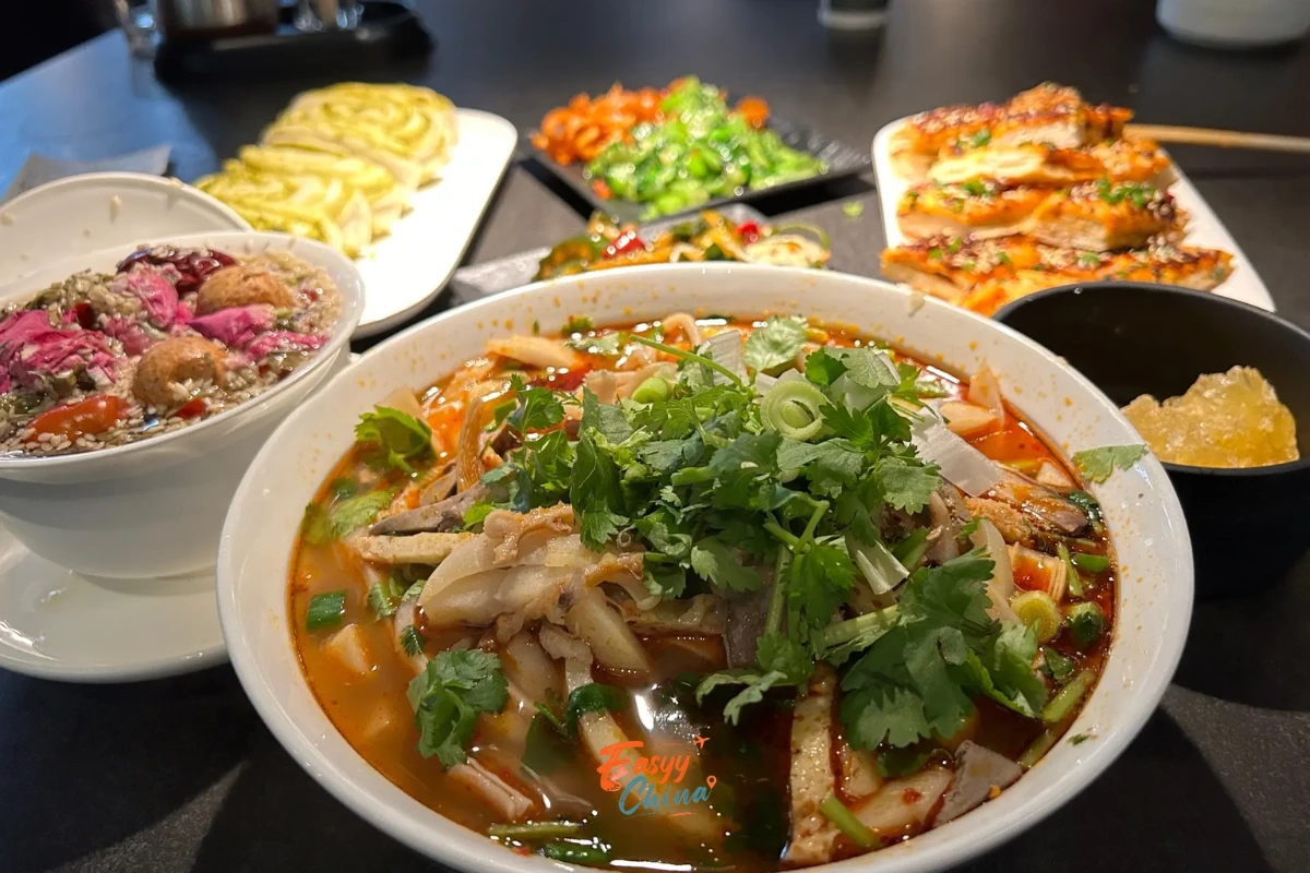 Lòng dê nấu thập cẩm ẩm thực Ninh Hạ
