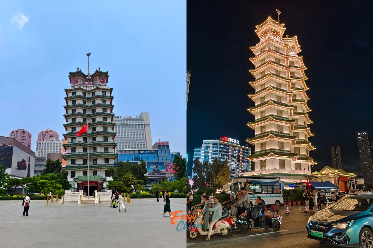 Tháp tưởng niệm Erqi địa điểm du lịch Trịnh Châu nổi tiếng