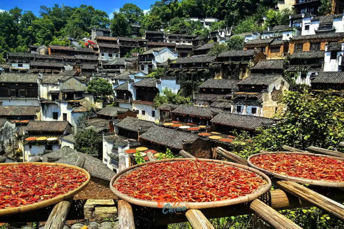 Làng cổ Hoàng Lĩnh (Huangling) địa điểm du lịch Vụ Nguyên