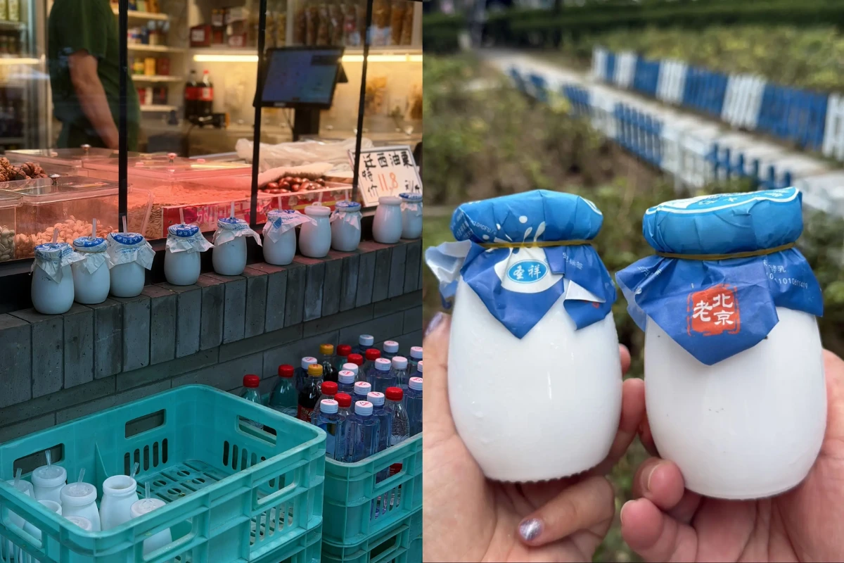 Thử sữa chua Bắc Kinh trong bình gốm