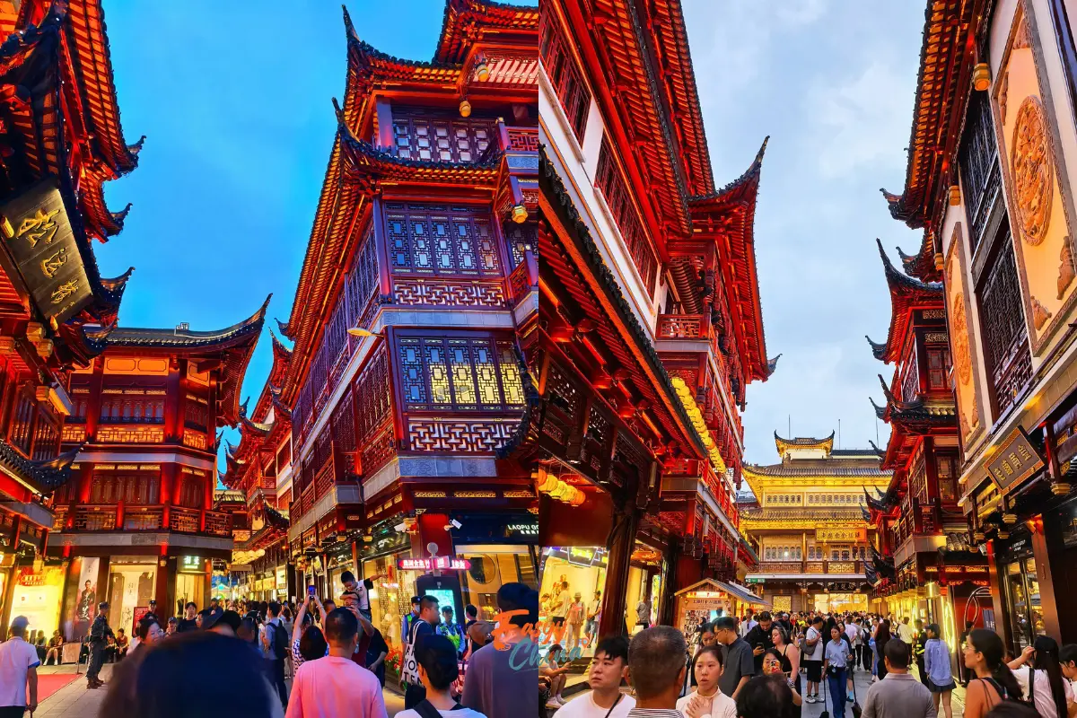 Yuyuan Bazaar Miếu Thành Hoàng Thượng Hải