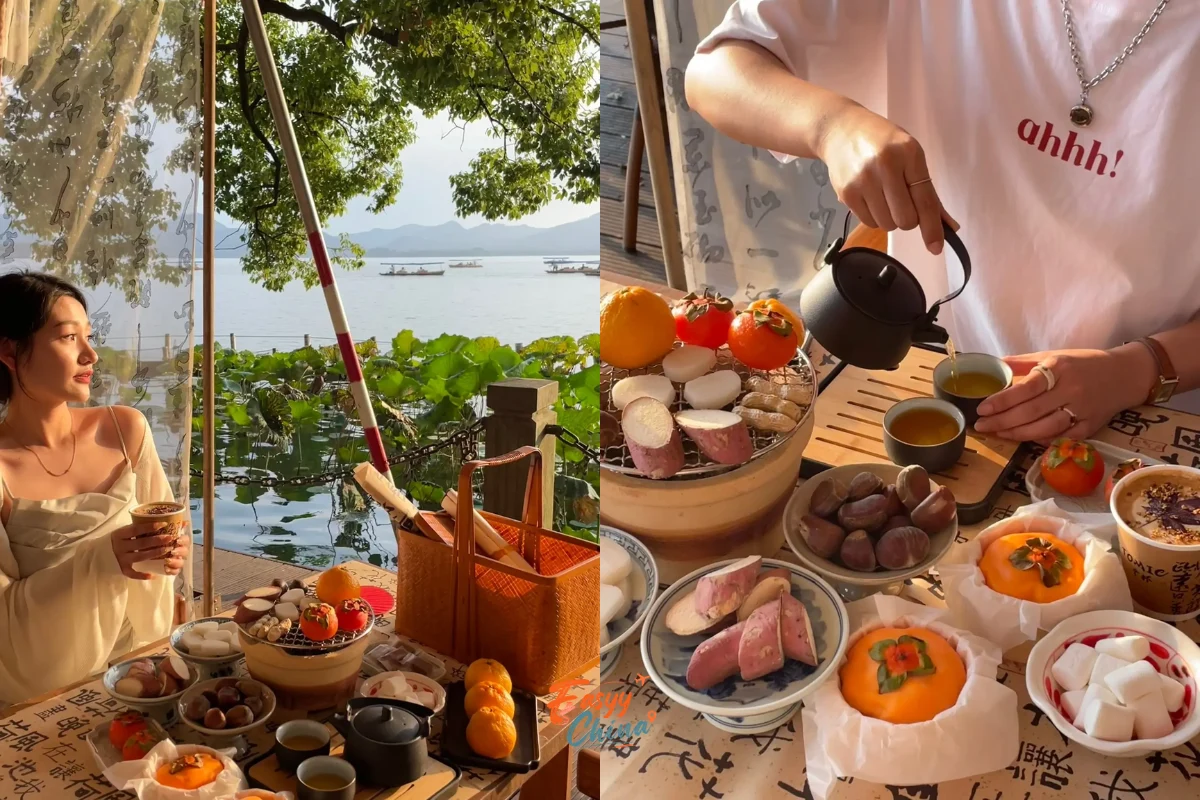 Thưởng trà Long Tỉnh Tây Hồ Hàng Châu
