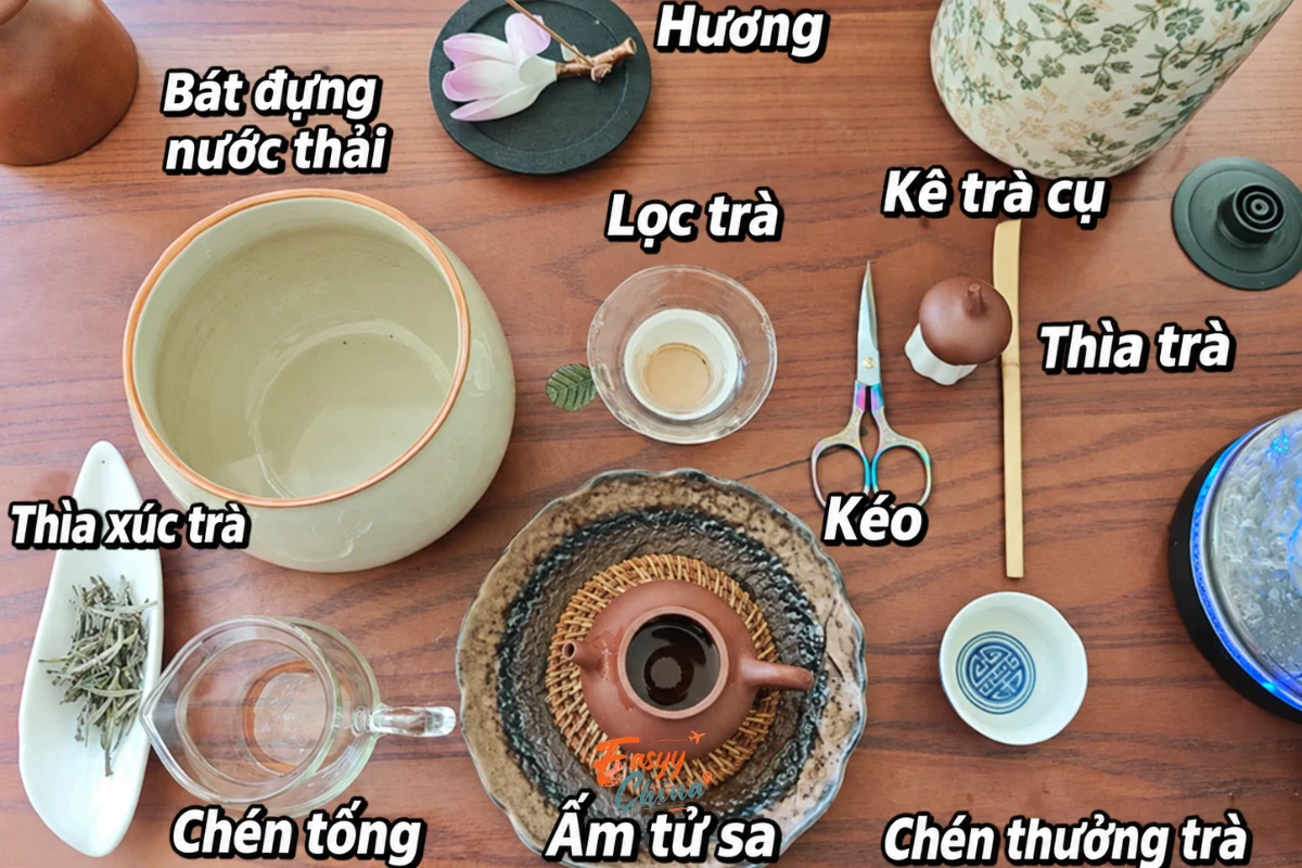 Bộ trà cụ Trung Quốc cơ bản