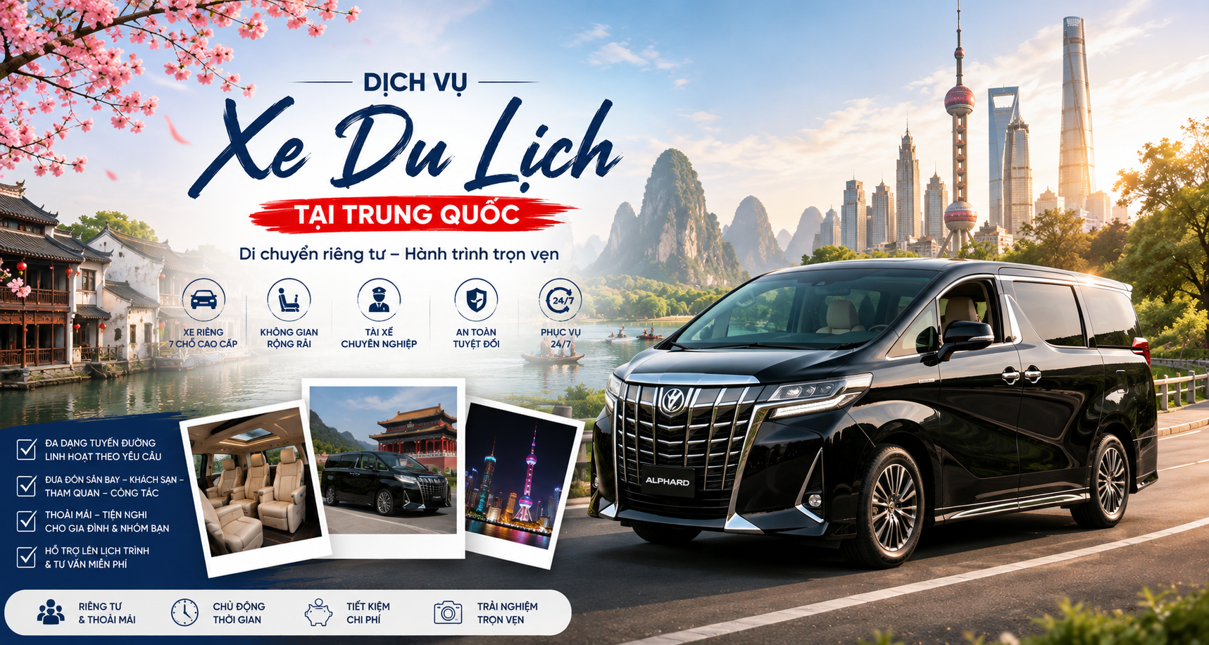 Xe riêng theo ngày tại thành phố
